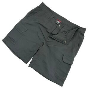 The North‎ Face Mens Gray Nylon Cargo Shorts Size 36 Packable Hiking Outdoor